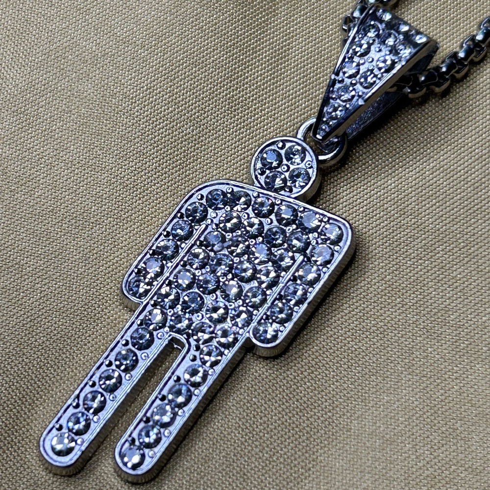Rhinestone Blohsh Pendant and  2 Necklaces